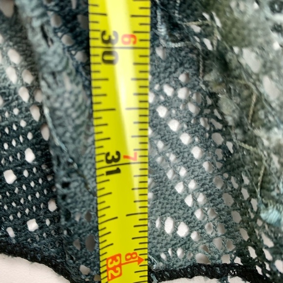 Minkas Long Sleeved Blue Textured Tunic Top size Large - Picture 8 of 11